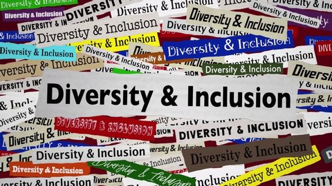 Diversity and Inclusion News Headlines Trends Diverse Include 3d Animation