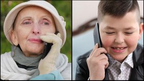 Grandmother, a pensioner, knows how to use modern technologies, talks on a mobile phone with her granddaughter,
modern older generation - Powered by Shutterstock - Get 15% off with code: PIKWIZARD15