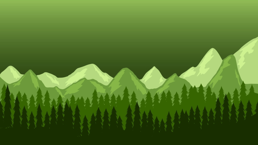 animated cartoon background looped animation mountain Stock Footage ...