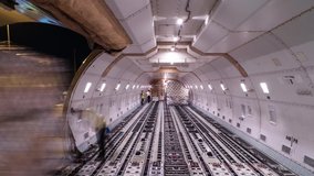 Loading air cargo inside aircraft cargo hold loop - Powered by Shutterstock - Get 15% off with code: PIKWIZARD15