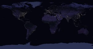 Corona virus map disease spreading animation animation, 4K. Video Clip, Images from NASA.
