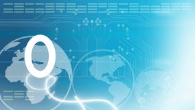 Animation of numbers increasing of coronavirus Covid-19 infections over globe spinning on blue background. Global public health coronavirus Covid 19 pandemic concept digitally generated image. - Powered by Shutterstock - Get 15% off with code: PIKWIZARD15