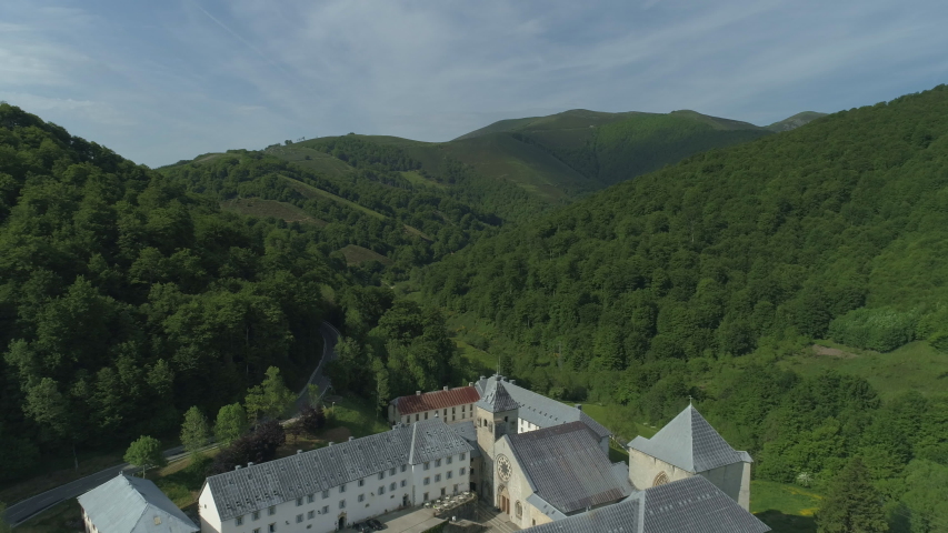 (The Way of St James of Compostela, Unesco World Heritage List, 1993), Real colegiata de Santa Maria (The Royal Collegiate Church of Saint Mary -)- Roncesvalles, Navarra, Spain, Europe