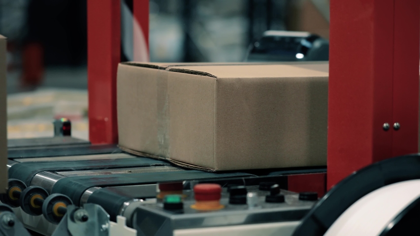 Parcels in a Warehouse with Stock Footage Video (100% Royalty-free ...
