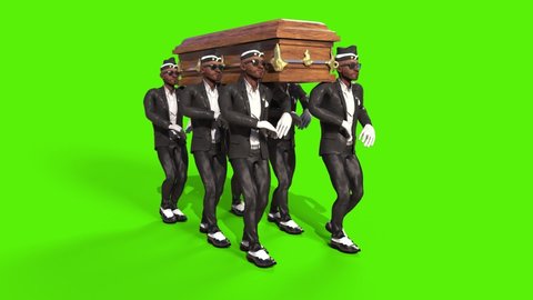 Coffin Dance Green Screen Meme 3D Rendering Animation 4K