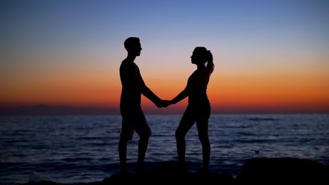 Happy Couple Holding Hands On Stock Footage Video 100 Royalty Free Shutterstock