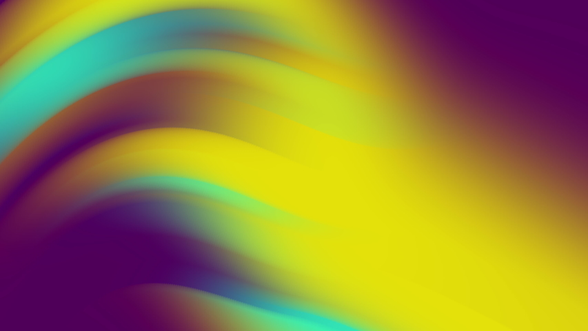 Psychedelic animated background. Motion design template. Colorful background with trendy flowers. Moving random wavy texture. 3d redering