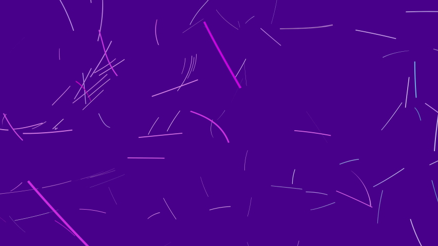 abstarct motion background with neon lines moving fast and chaotic in violet space