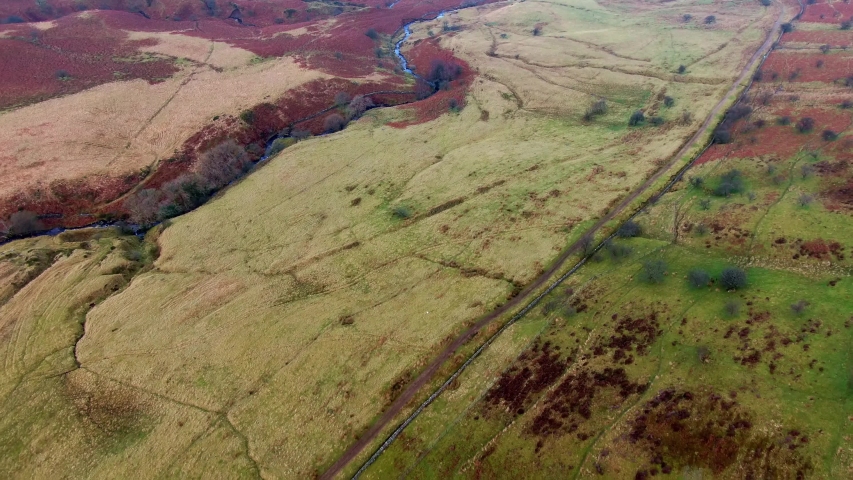 Brecon Beacons National Park in Wales - aerial view -aerial photography