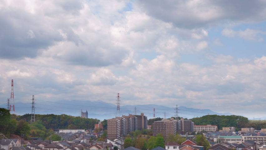 Residential area in the suburbs of Yokohama/Yokohama is a city in Japan