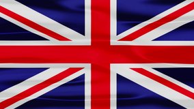 UK Flag High Detail - Looping stock video