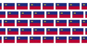 Liechtenstein Flag Video Loop Background
