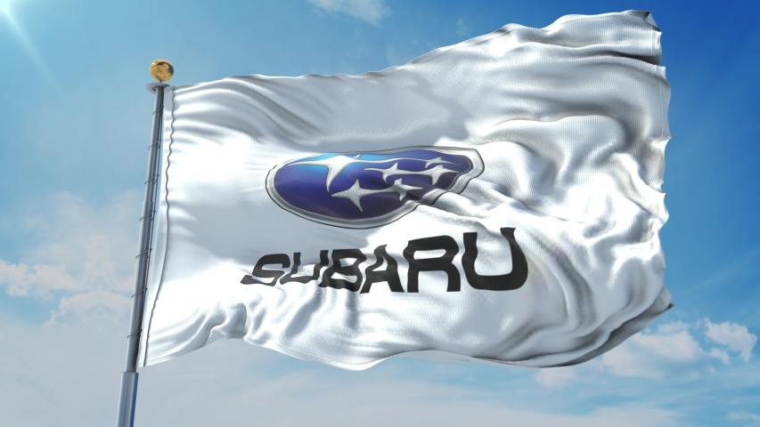 Subaru Logo Close Up Waving Auto Stock Footage Video 100 Royalty Free 1052037877 Shutterstock