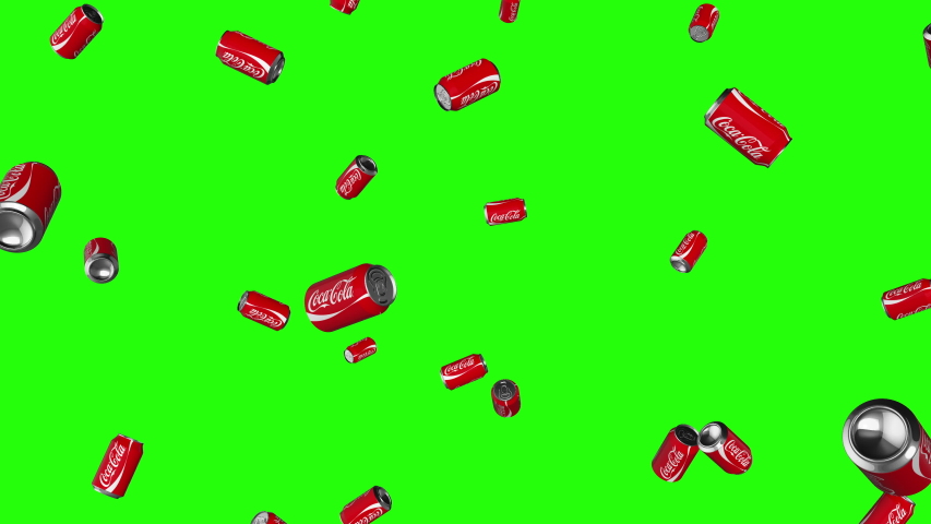 coca-cola green screen video