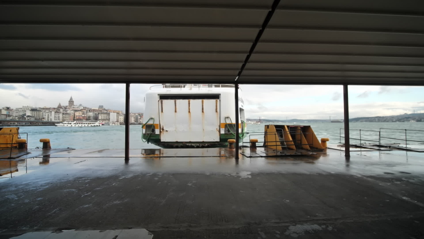 Ferry pier in Istanbul. Turkey.