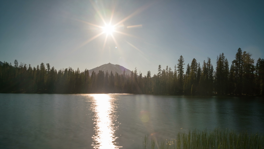 Peak And Volcano At Lassen Volcanic National Park, California Image 