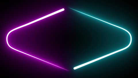 Neon Multicolored lines Background Looped Animation TV Series COLORFUL neon glow color moving seamless art loop background abstract motion screen background animated box shapes 4K loop lines design 4K