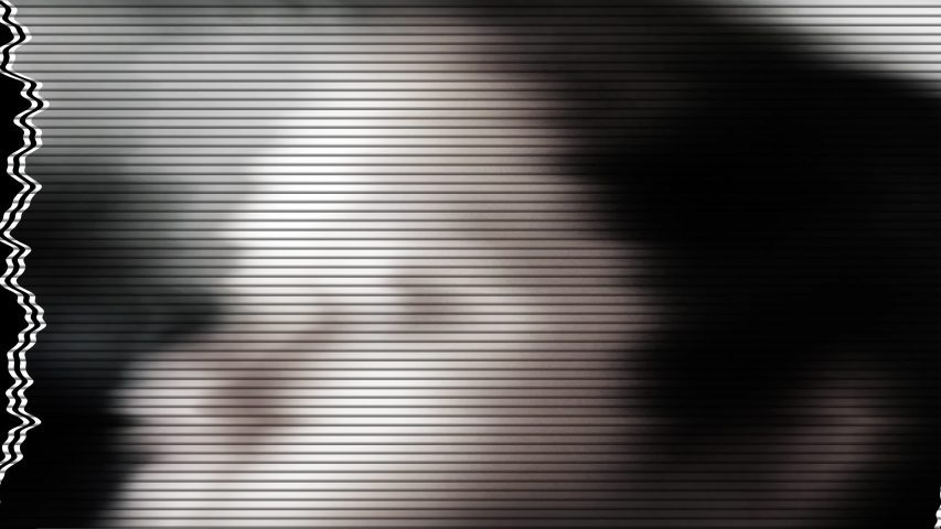 Bad Static TV Eye Approach Retro Television Screen, Loop Ready. Extreme close up of an wide opened eye approaching camera on a television screen with bad signal. Loop Ready | Shutterstock HD Video #1052202424