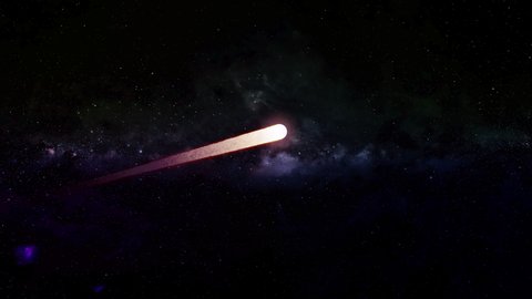 Comet Passing By 
Universe Concept
