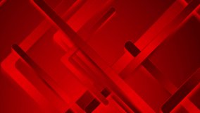 Bright red 3d paper stripes abstract background. Corporate geometric motion design. Seamless looping. Video animation Ultra HD 4K 3840x2160