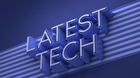 Latest Technology Intro Graphic. 3D Rendering - Powered by Shutterstock - Get 15% off with code: PIKWIZARD15