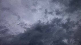 Clouds move in the sky in timelapse. HD video.