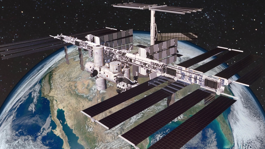 international-space-station-floating-above-the-earth-image-free-stock