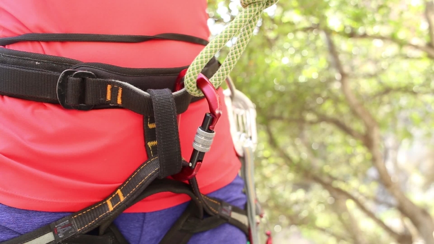 Rock Climbing with Cords and Ropes image - Free stock photo - Public ...