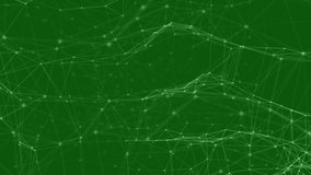 Animation of a web of connections and a DNA strain made of connections on green background. Coronavirus Covid-19 pandemic DNA concept digital composite - Powered by Shutterstock - Get 15% off with code: PIKWIZARD15