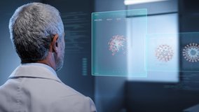 augmented reality,doctor scientist looking at virtual 3d coronavirus covid 19 graphics charts showing data about the virus infection on human body
 - Powered by Shutterstock - Get 15% off with code: PIKWIZARD15