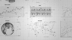 Stock market, business data analysis graphs and charts corporate background video in 4K I charts and graphs data analytics of wold economy and corona virus updates  - Powered by Shutterstock - Get 15% off with code: PIKWIZARD15