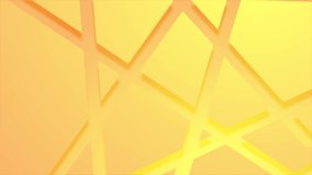 Abstract pastel yellow papercut corporate polygonal motion background. Seamless looping. Video animation Ultra HD 4K 3840x2160