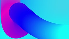 beautiful gradients with shades of blue purple flow along elegantly twisted line or pipe. Beautiful modern design background with smooth loop animation of liquid gradient in 4k. Luma matte as alpha