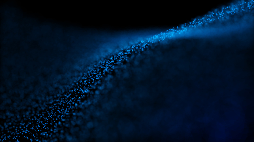Background of particles. Wavy dance of particles. | Shutterstock HD Video #1052355382