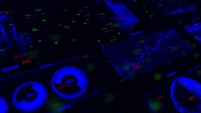 Graphs and charts data analytics stock exchange and world economy technological background video in 4K with depth of field   - Powered by Shutterstock - Get 15% off with code: PIKWIZARD15