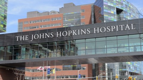Baltimore, Maryland/USA - May 20, 2016 : Johns Hopkins University Hospital