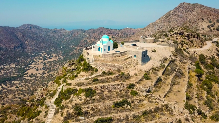 Profotis Ilias church in Nikia place Nisyros island Greece