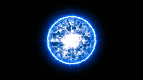 Beautiful Energy Ball or Magic Ball Animation For Your Project. Action VFX footage. 