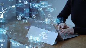 Communication network concept. GUI (Graphical User Interface). - Powered by Shutterstock - Get 15% off with code: PIKWIZARD15