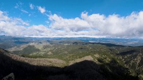 4k Timelapse - Summit of Bear Peak, Boulder Colorado.  Colorado Rocky Mountains