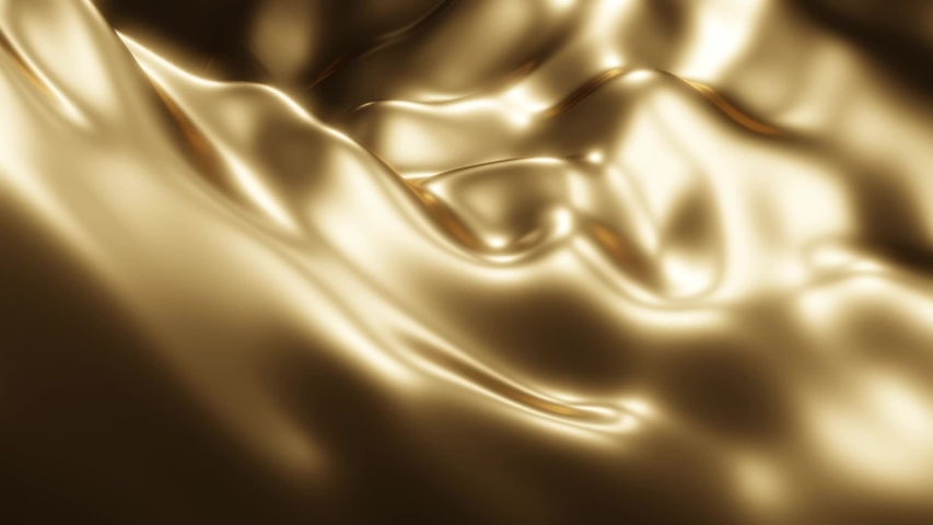 Silk waving. Жидкое золото текстура. 3d фон золотой. Шёлк футаж. Liquid Gold.