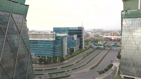 Gurgaon Drone Aerial video during lockdown 2020