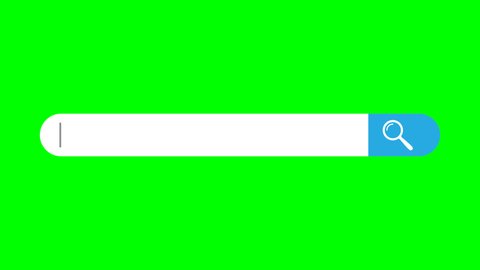  search  bar icon internet sign animation icon on green background. video footage, 4K