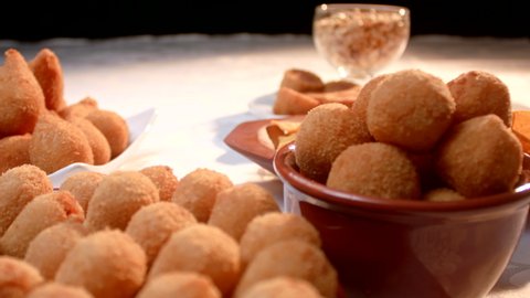 A traditional food in Brazil called Coxinha. Stuffed with chicken