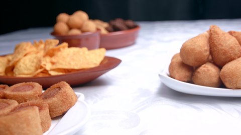 A traditional food in Brazil called Coxinha. Stuffed with chicken