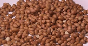 Close-up shot footage of peanuts,Fresh peanuts