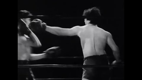 CIRCA 1941 - One of the East Side Kids (Leo Gorcey) wins a boxing match, proving to the cops who believed in him that he wouldn't throw the fight.