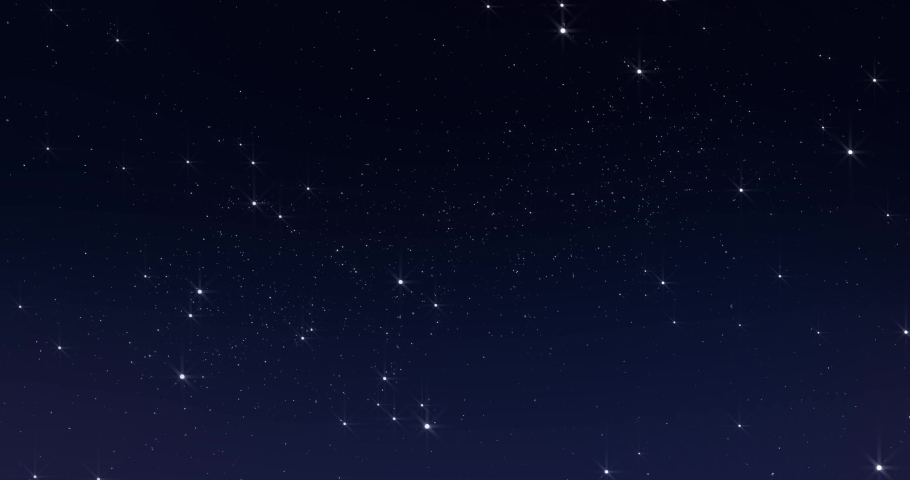 Sky stars, starry night dark blue background with starlight sparkles twinkling and blinking in universe space. Starry night sky, milky way stars twinkle shine, seamless loop | Shutterstock HD Video #1052695691
