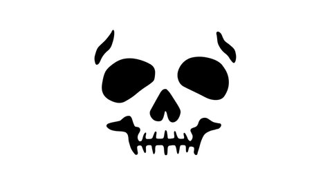 Dark Skull Logo Template Stock Vector (Royalty Free) 697009513 ...