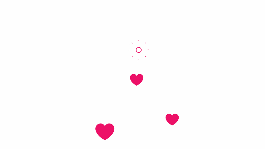 Hearts. Looped animation with alpha channel. Transparent background | Shutterstock HD Video #1052726783